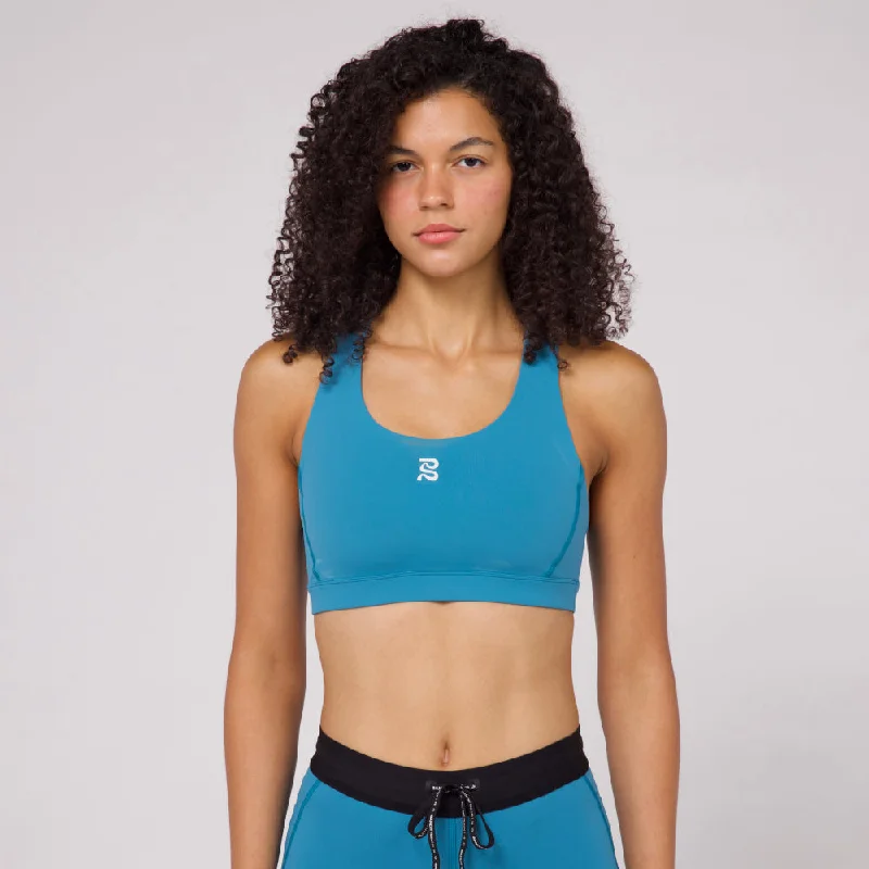 Stamina™ Scoop Neck Run Bra - Tide Pool Latest Trends