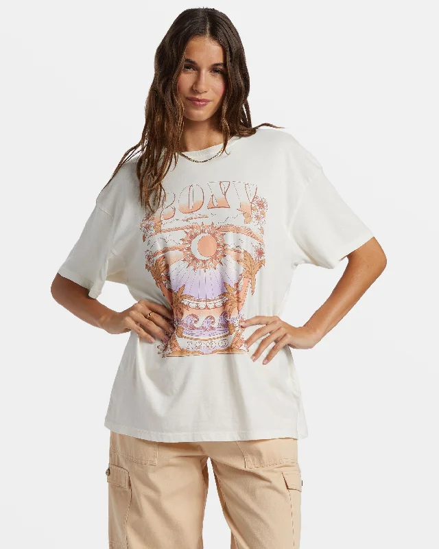 Star Chart Oversized Boyfriend T-Shirt - Egret Huge Savings On Parisian Styles