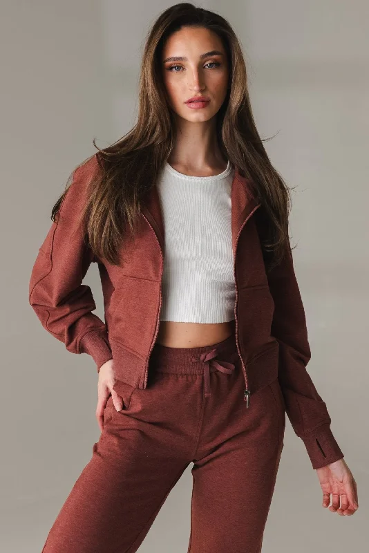 Vitality Studio Zip - Rosewood Marl Explore What's New