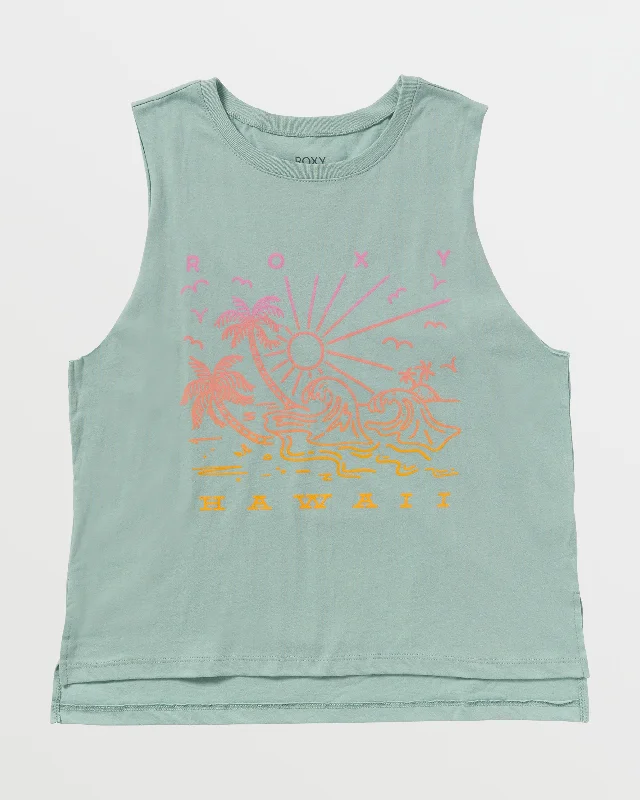 Sunny Days Hawaii Tank - Blue Surf Special Offers, Don't Miss