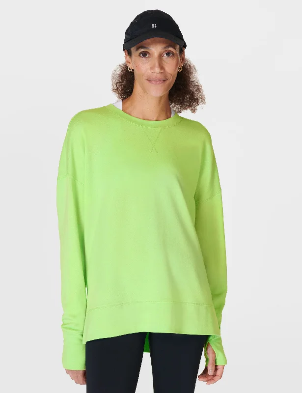 After Class Longline Sweatshirt - Zest Green Versatile Wardrobe Essentials