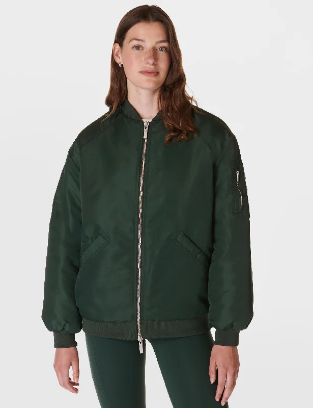 Cityscape Longline Bomber - Trek Green Current Trends