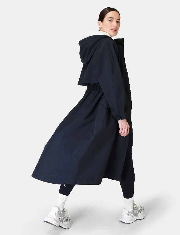 Motion Longline Parka - French Navy Blue Chic Trends For The Fashion Savvy