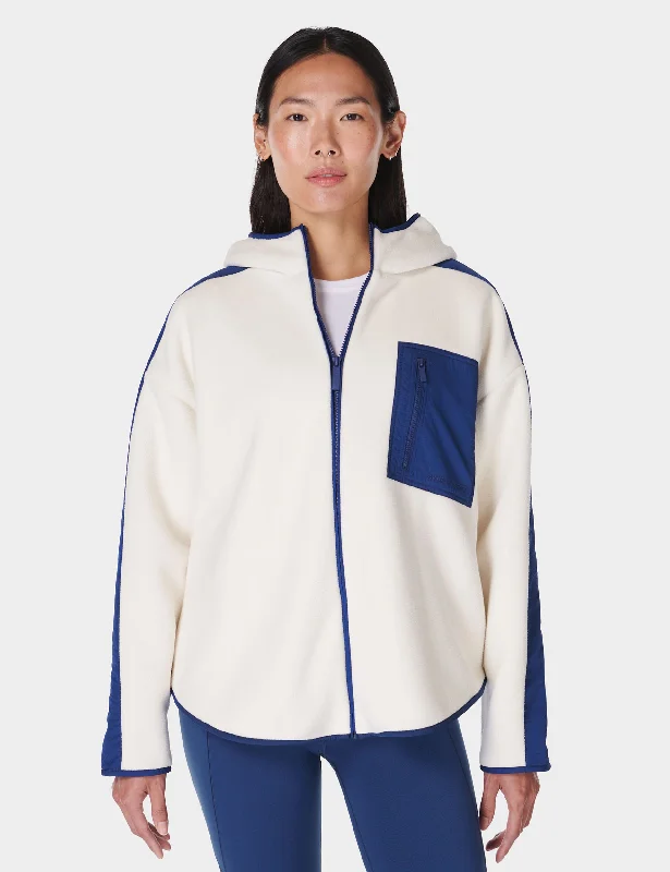 Roam Borg Zip Up - Lily White/Flux Blue Limited Stock