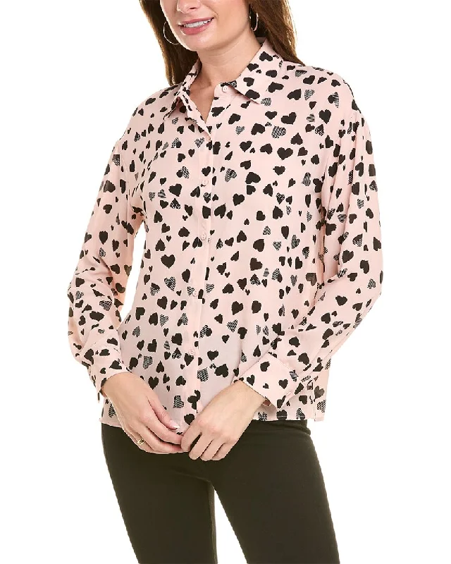 T Tahari Button-Down Blouse Budget-Friendly Fashion