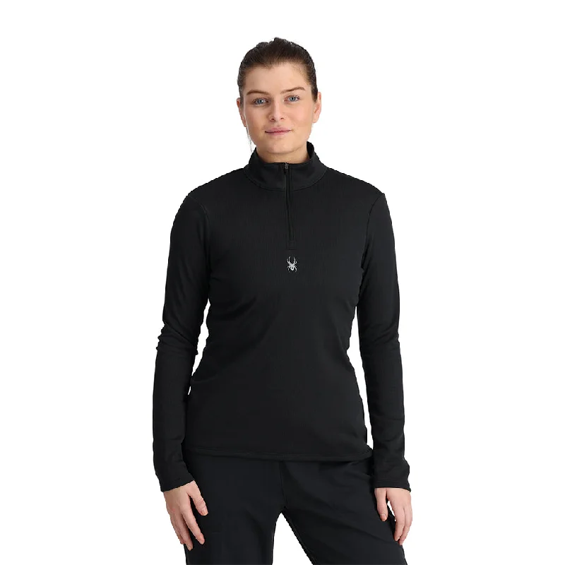 Womens Tempting Half Zip - Black Trend Forward Threads For Her