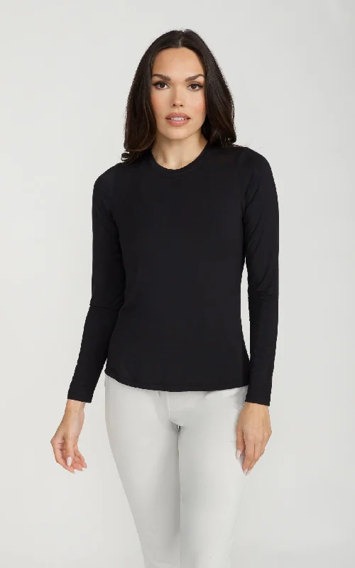 The Everyday Long Sleeve in Black Winter Warm - Up Sale