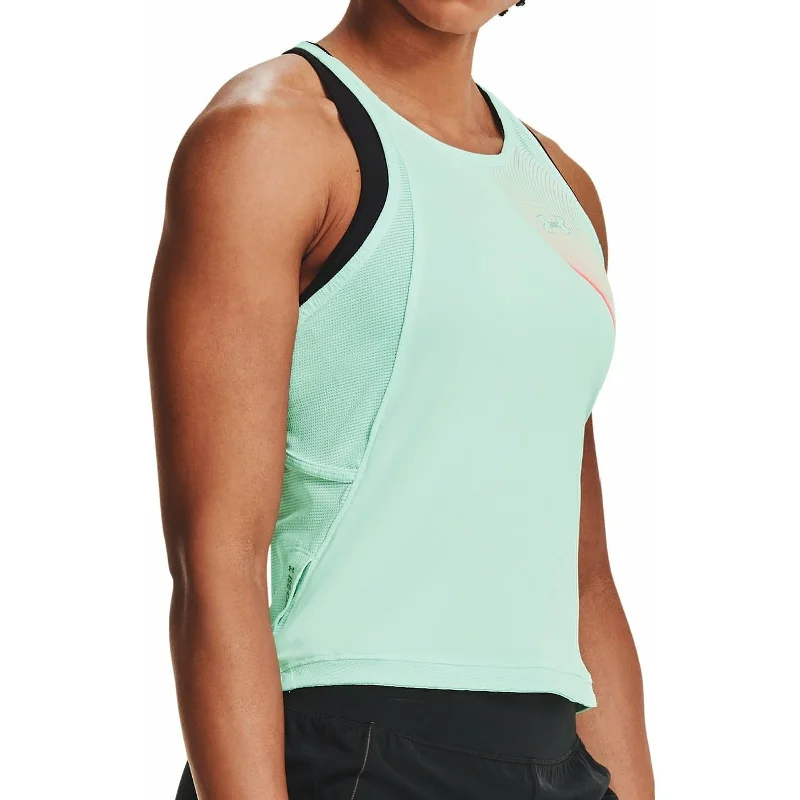 Under Armour Qualifier Iso-Chill Womens Running Vest Tank Top - Blue Holiday Sale