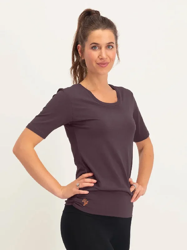 Urban Goddess Kami Yoga Tee - Berry Effortless Grace