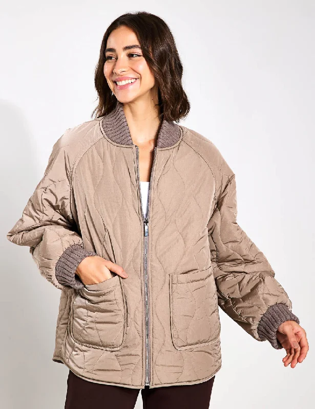 Reno Reversible Quilt Jacket - Fungi Timeless Elegance Redefined