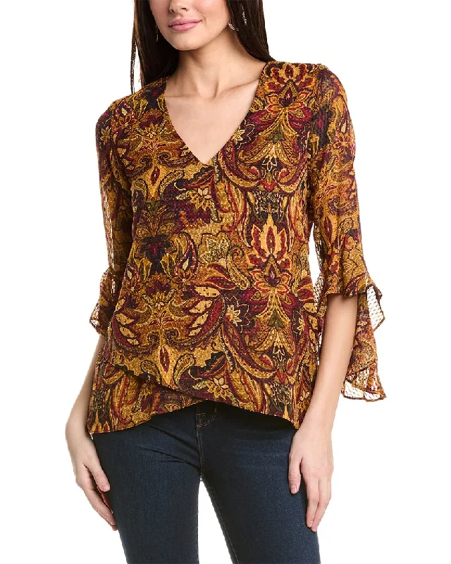 Vince Camuto V-Neck Blouse Trendy Pulse