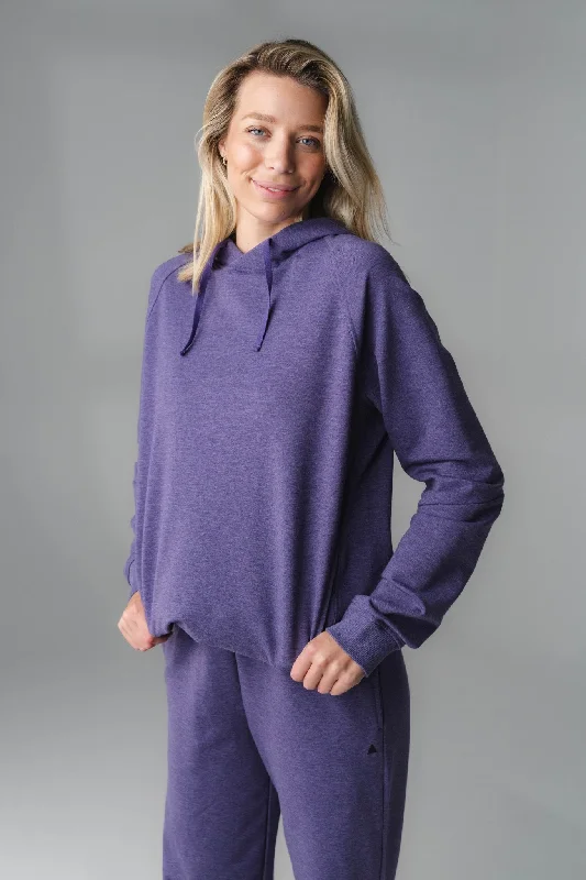 Vitality Uni Studio Hoodie - Violet Marl Evening Elegance