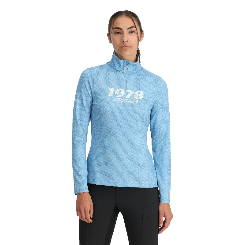 Womens Vivid Half Zip - Blue Drift Casual Chic