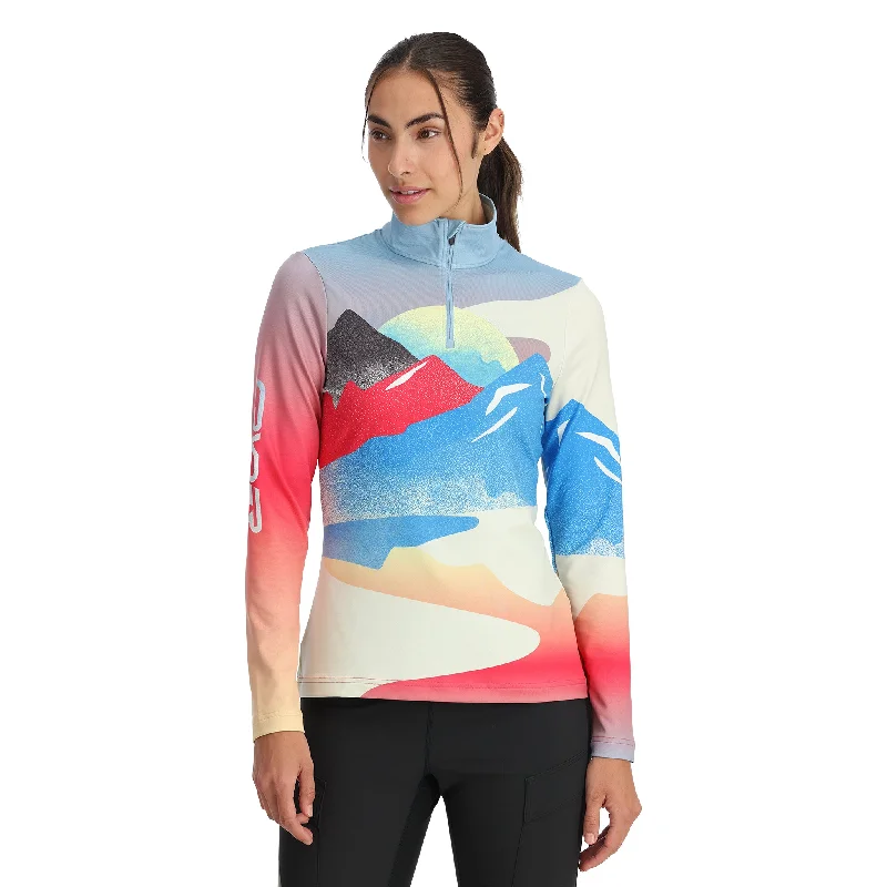 Womens Vivid Half Zip - Multi Refined Simplicity