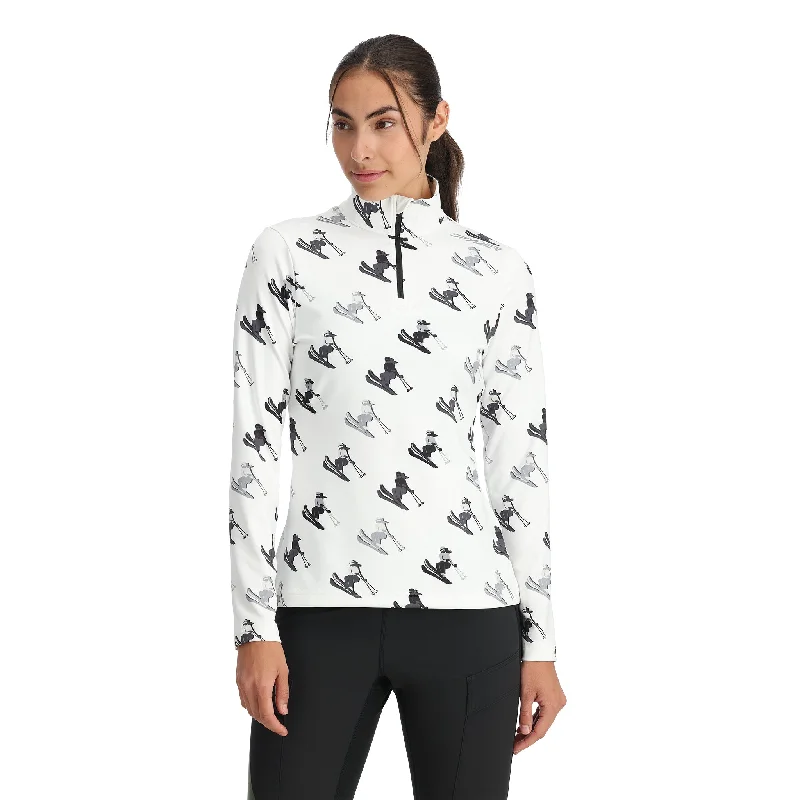 Womens Vivid Half Zip - White Limited Time Offer