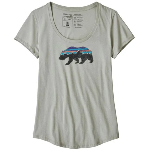 Women's Fitz Roy Bear Organic Scoop T-Shirt End Of Season Clearance