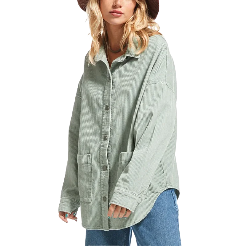 Women's Kick Back Washed Corduroy Shirt Limited Stock, Big Sale