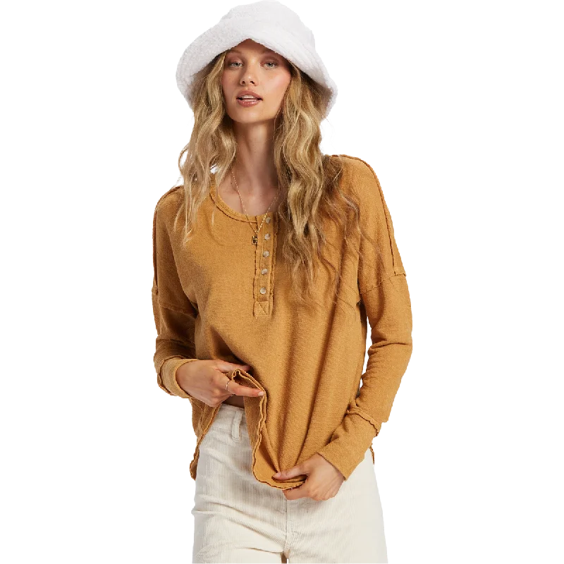 Women's New Anyday Henley Top Style Revolution