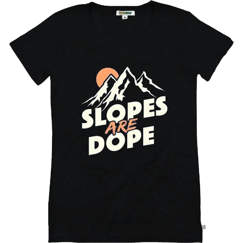 Women's Slopes Are Dope Tee Fashion Sale