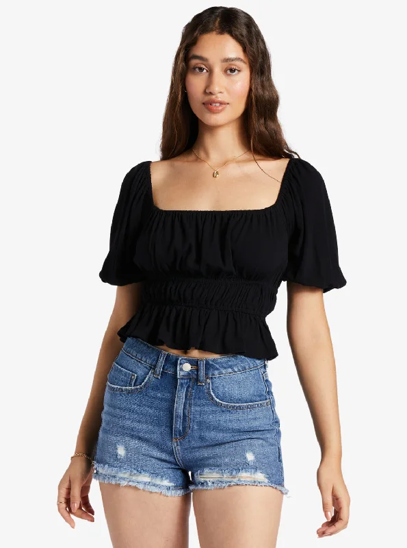 Warm Winds Crop Top - Anthracite Discover Promotions