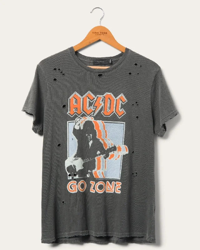 Women's AC/DC Go Zone Vintage Destroy Tee Stylish Spring Fashion