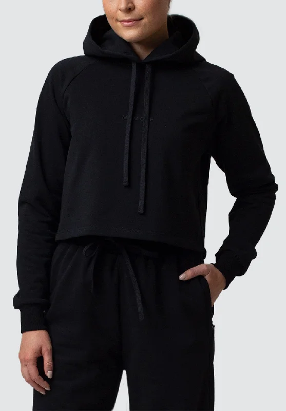 Women's Cropped Hoodie Memore | Black Daily Deals