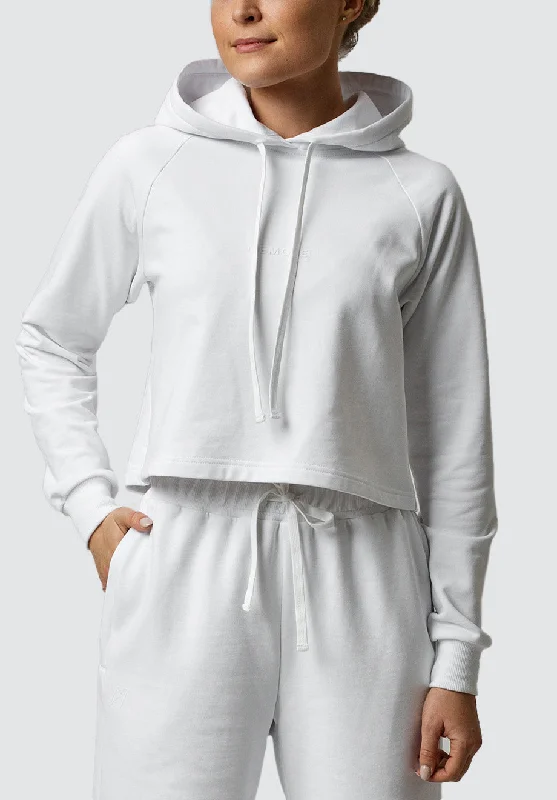 Women's Cropped Hoodie Memore | White Special Offers