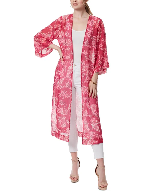 Womens Floral Print Long Kimono Big Savings