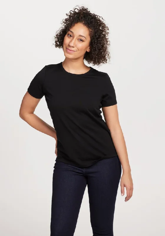 Liza Crew Neck Tee Flowy Fabric