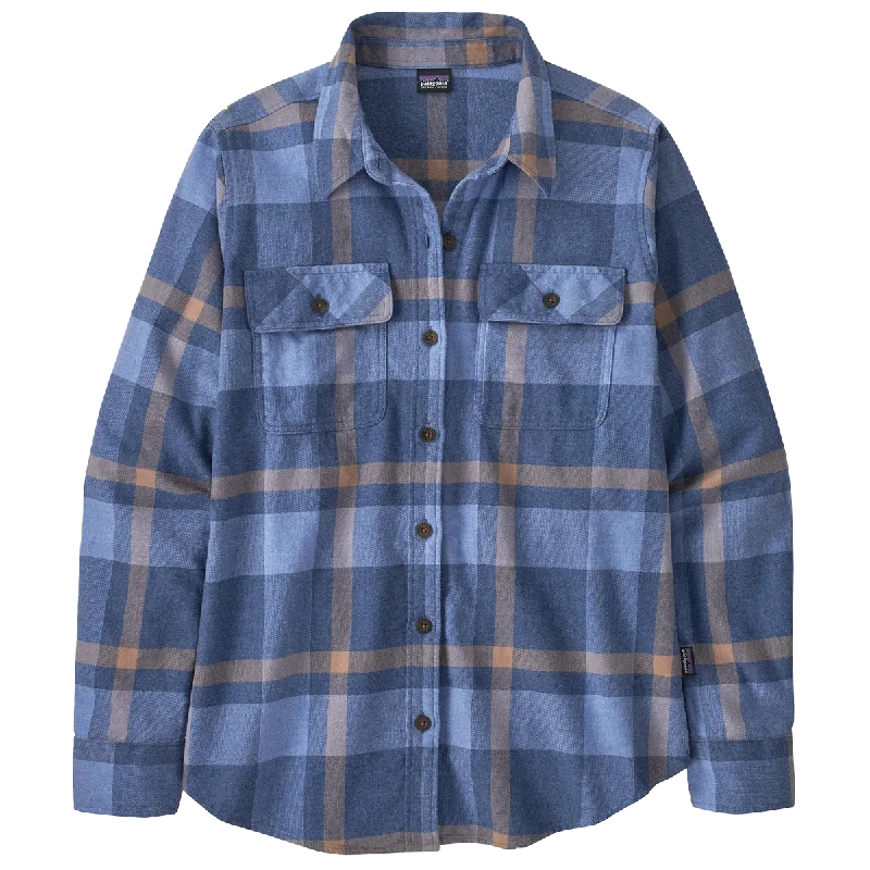 Women's Long Sleeve Midweight Fjord Flannel Shirt Eco Friendly Fashion Sale