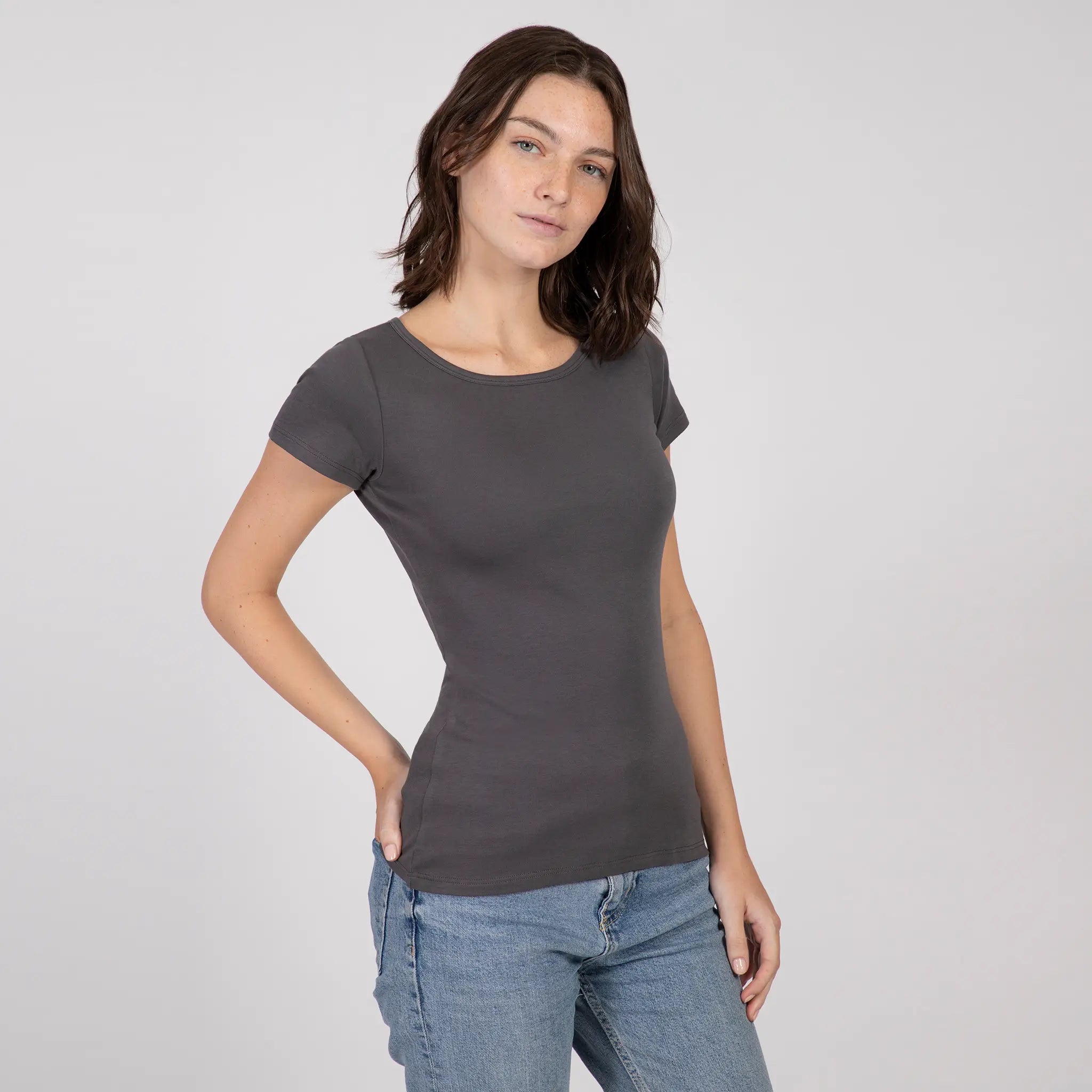 Women's Organic Pima Cotton T-Shirt Discover Promotions