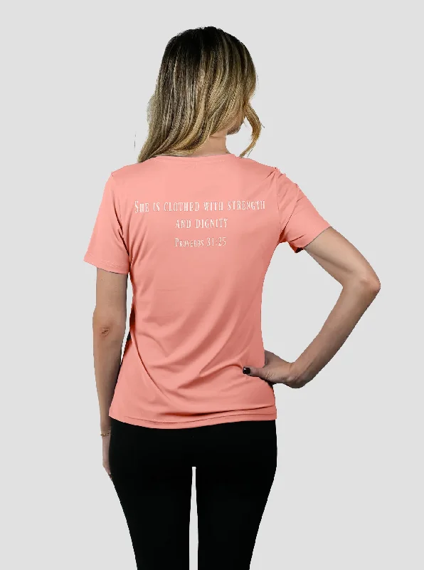 Women's Proverbs 31:25 Performance Tee Comfort Meets Fashion