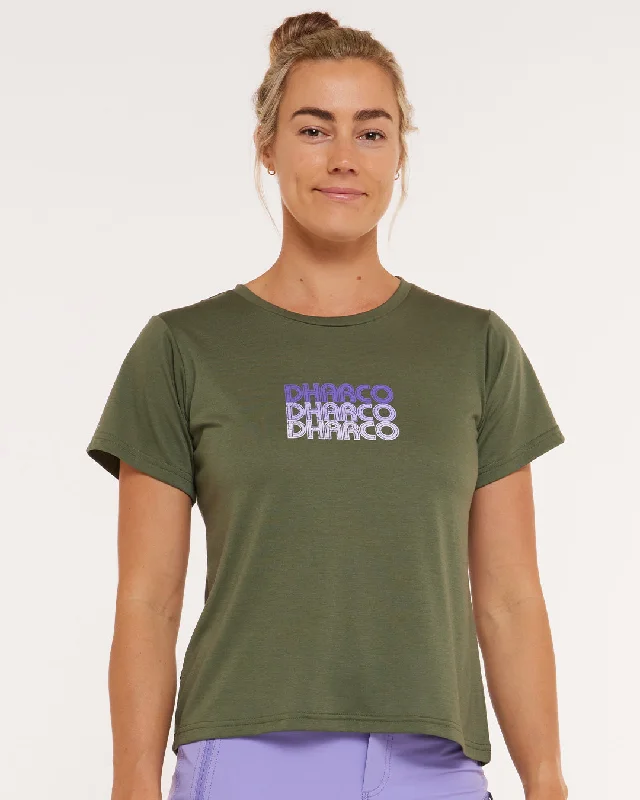 Womens Short Sleeve Tech Tee | Garigal Green Browse Our Top Products