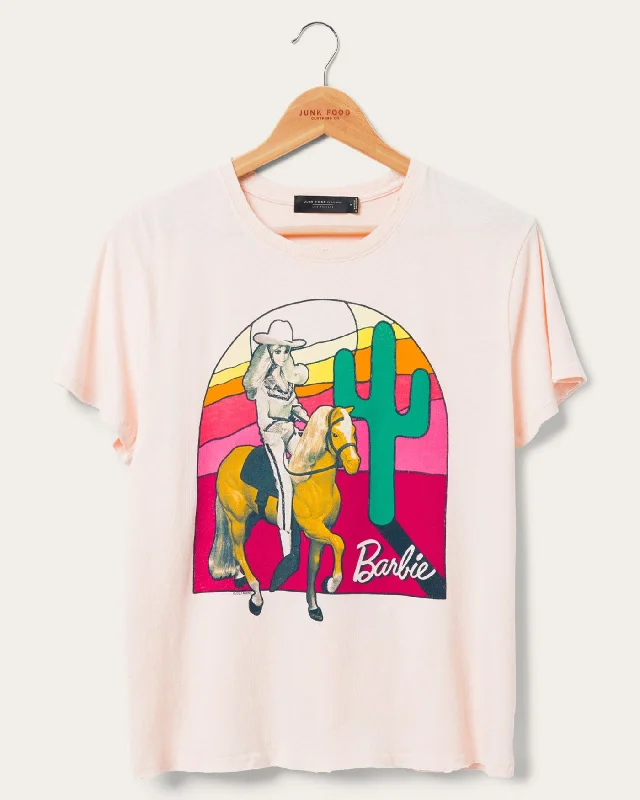 Women's Sunset Barbie Western Vintage Tee Redefining Women's Fashion