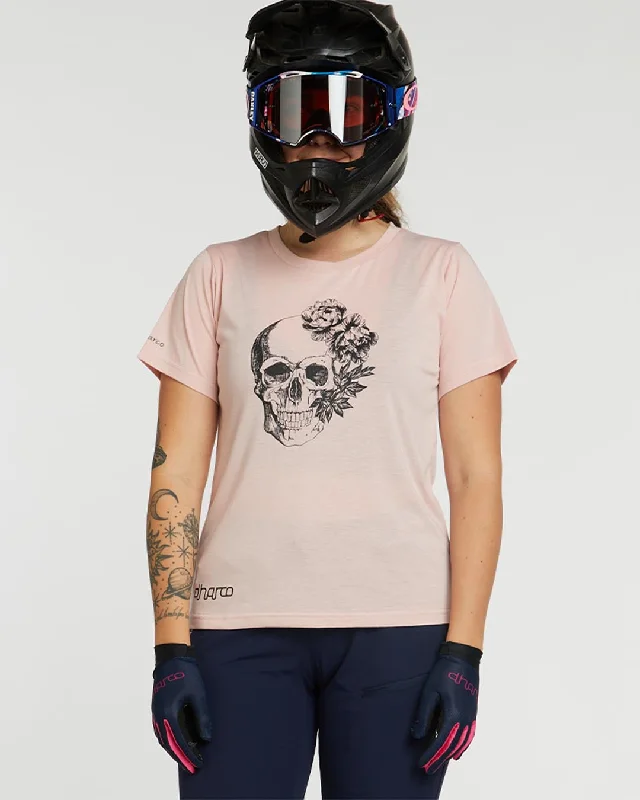 Womens Tech Tee | Rose Evening Elegance