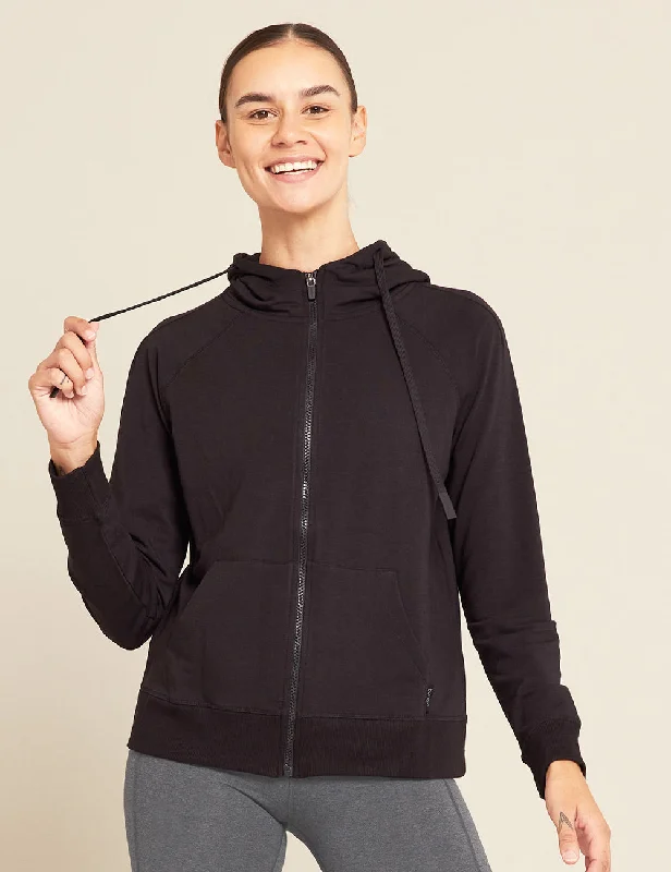 Women's Weekend Zip-Up Hoodie - Black Discounts On Casual Weekend Styles