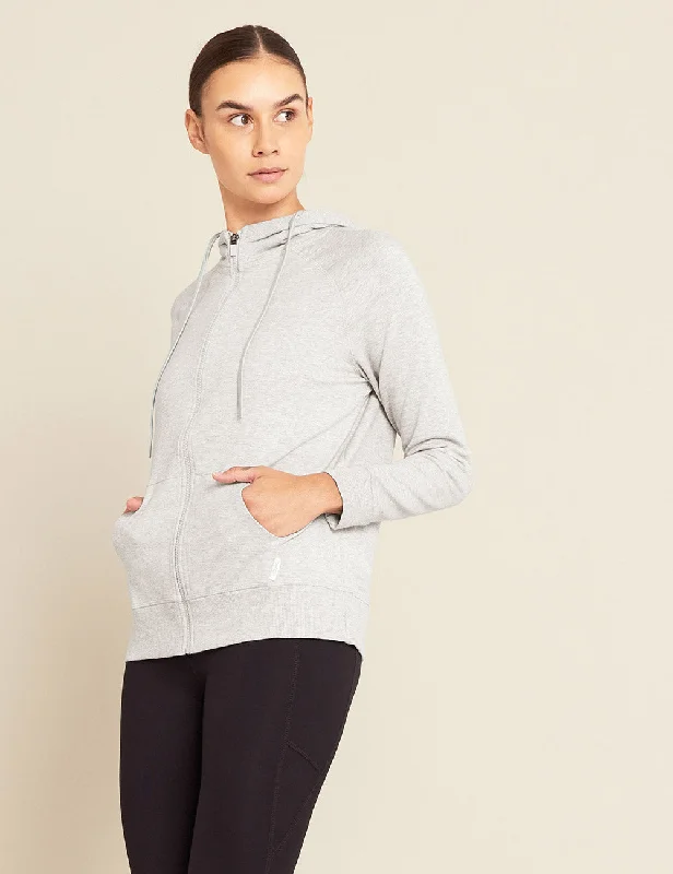 Women's Weekend Zip-Up Hoodie - Grey Marl Summer Splash Sale