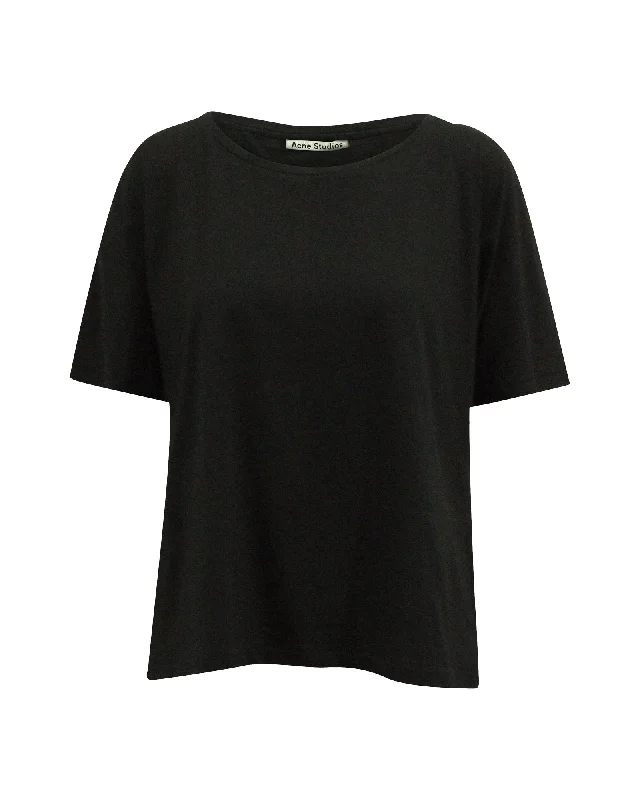 Acne Studios Nairobi C Base Tee in Black Cotton Effortless Style, Endless Impact