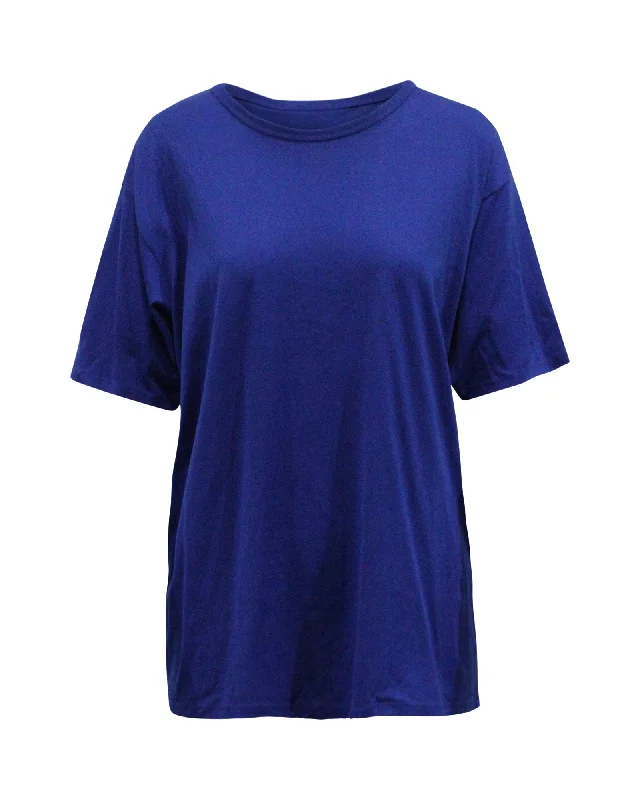 Acne Studios Niagara Crewneck T-shirt in Blue Cotton Trend Setting Threads