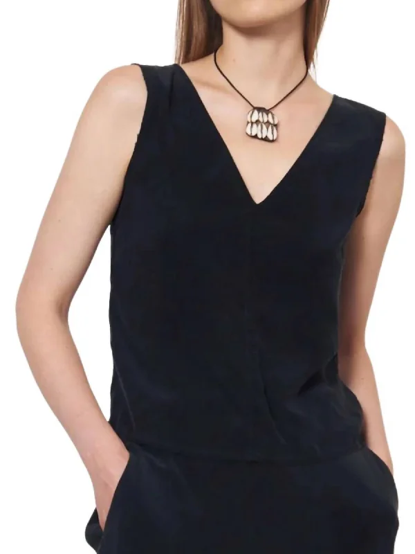 Ada Tank Top In Black Big Discounts