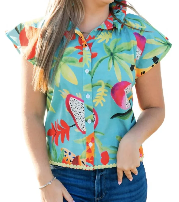 Adelyn Blouse In Poolside Chic Trends For The Fashion Savvy