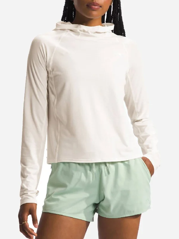 Adventure Sun Hoodie In White Dune Trendy Women's Collection