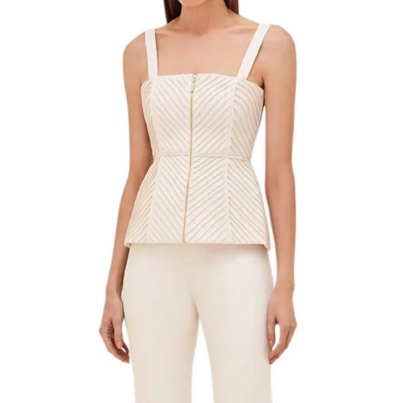 Alexis Irving Top In Ivory Seasonal Trend