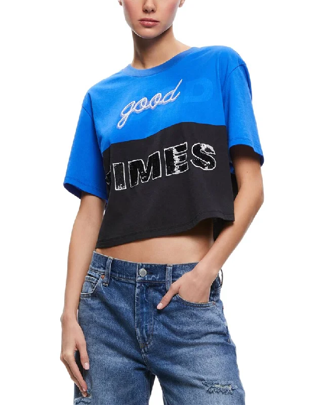 alice + olivia Alissa Boxy Ringer T-Shirt Best Sellers