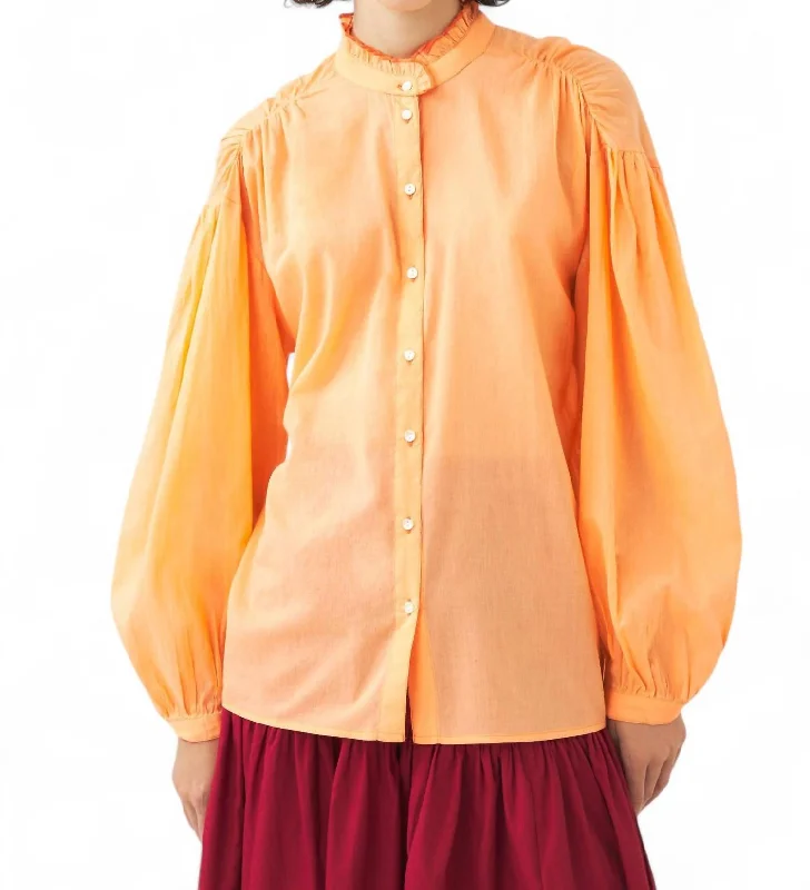 Anna Blouse In Tangerine Trendsetter's Closet