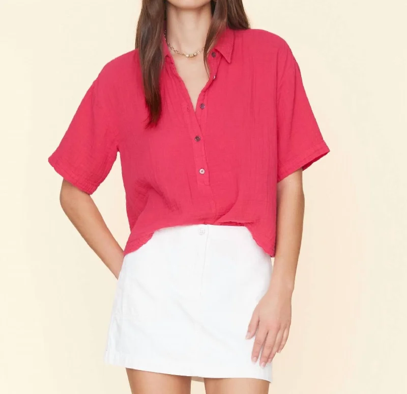 Ansel Button Down Top In Sweet Pea Insane Discount Onslaught