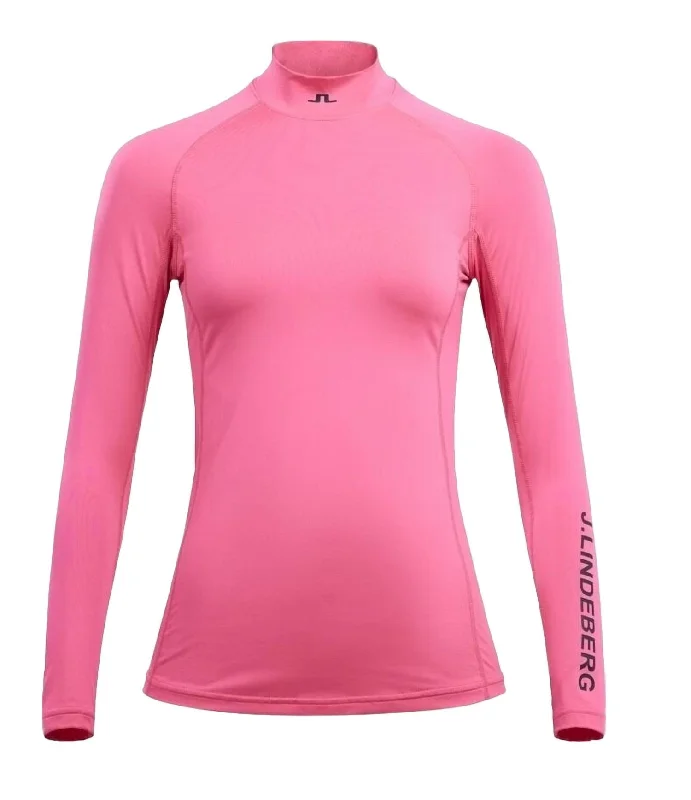 Asa Soft Compression Top In Hot Pink Effortless Grace