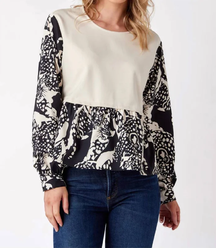 Asher Top In Ivory Hot Trends