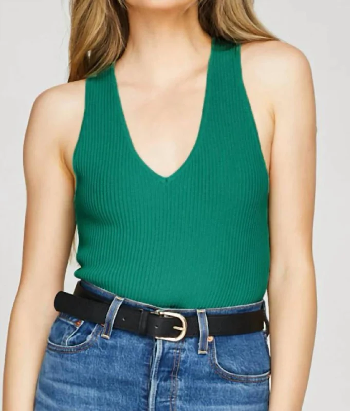 Astor Tank In Spring Green Durable Fashion Picks