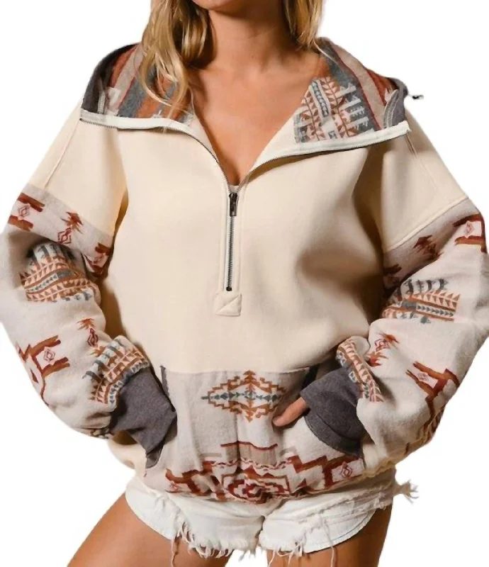 Aztec Mix And Match Hoodie In Oakley Cool Prices